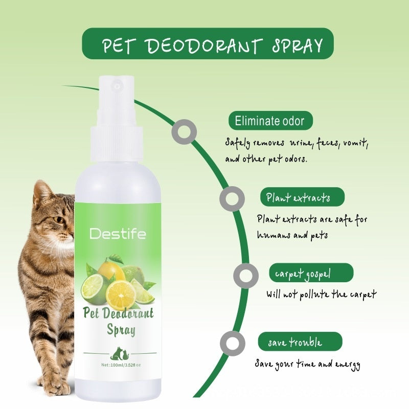 Pet Cat And Dog Beauty Cleaning Deodorant Aromatherapy Spray